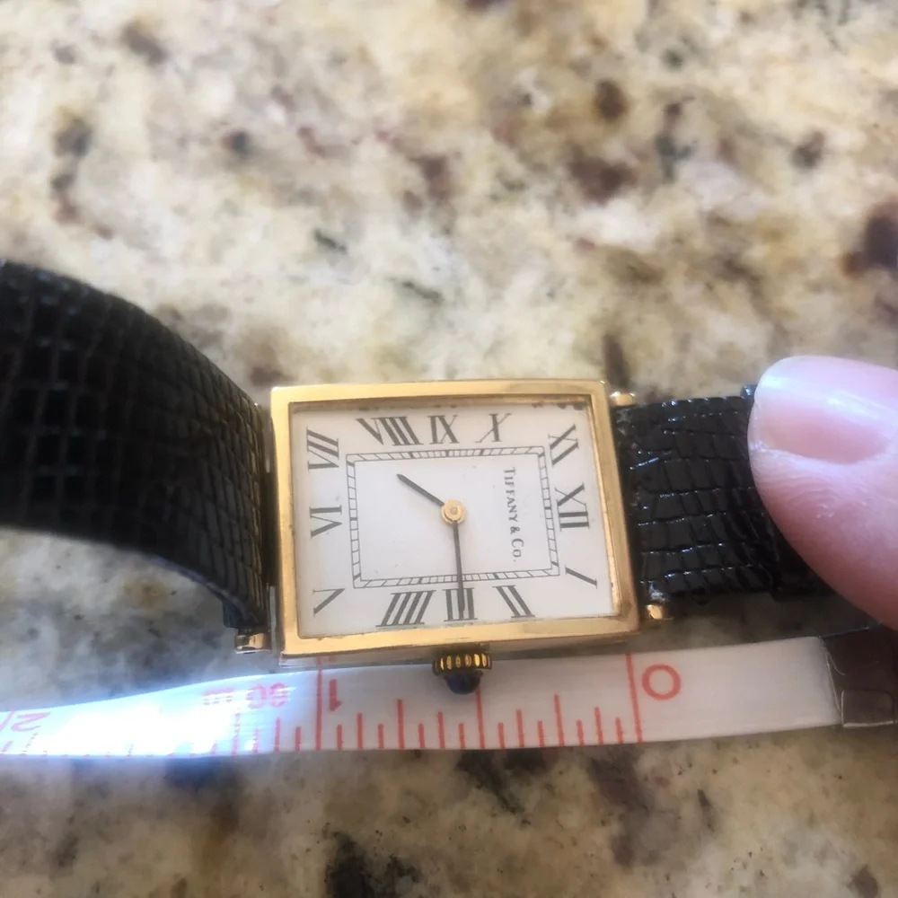 Tiffany & Co Mid Size Unisex 14kt Roman Quartz Watch Free Ship